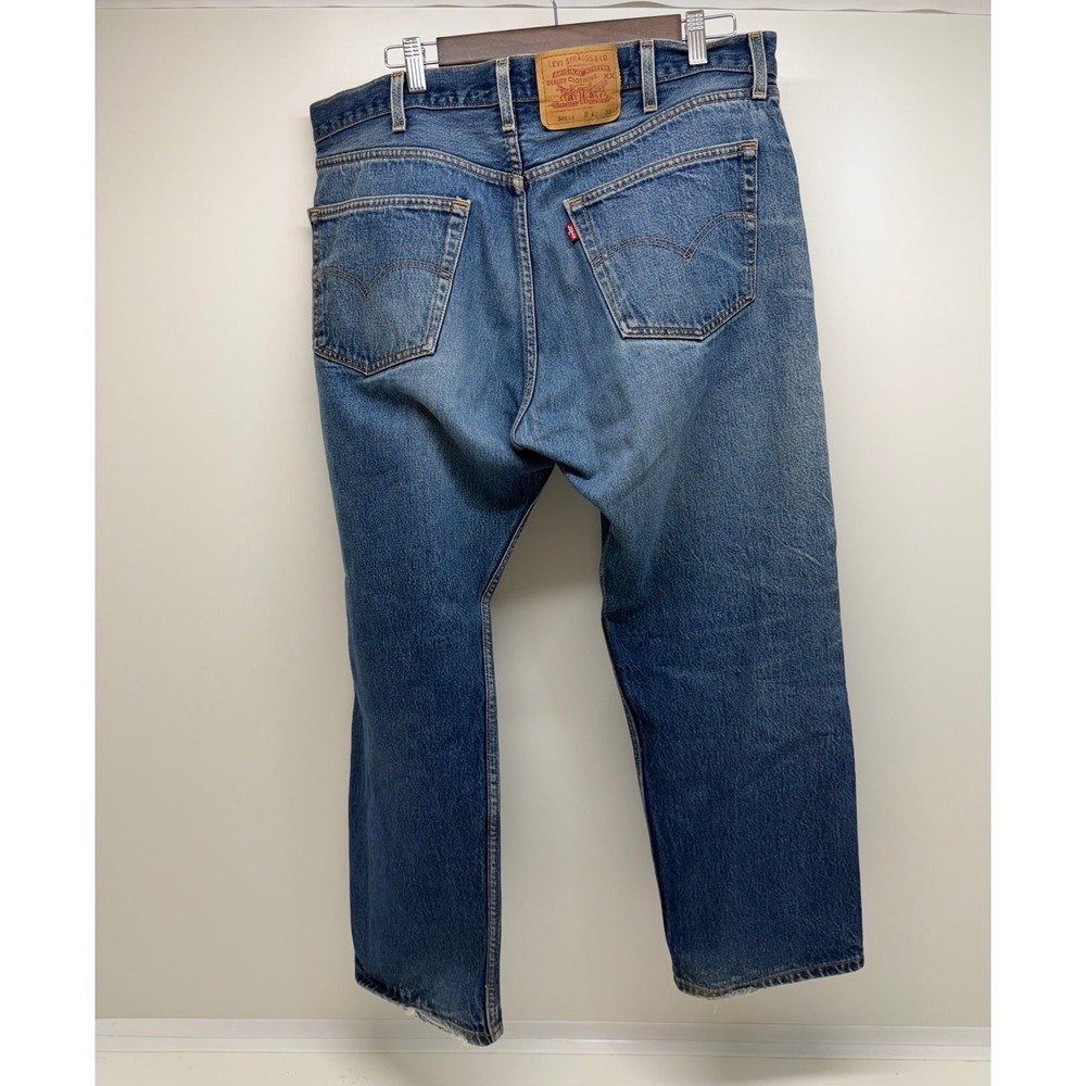 Vintage Levi's 501 XX Jeans 40x30 Made in Mexico 2002 Light Wash Button Fly USA - Picture 2 of 12